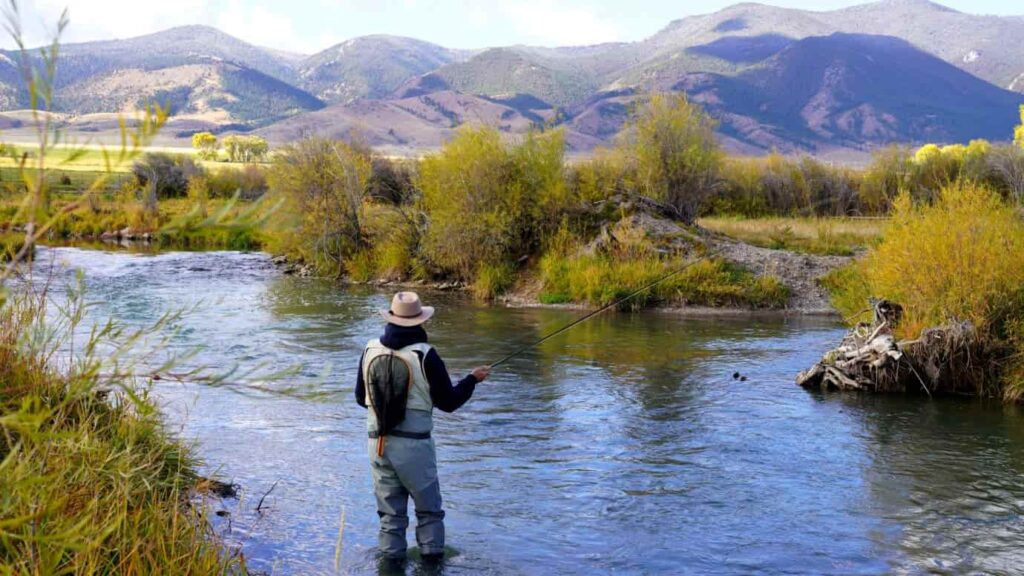 Fly Fisherman Flint Creeek Montana